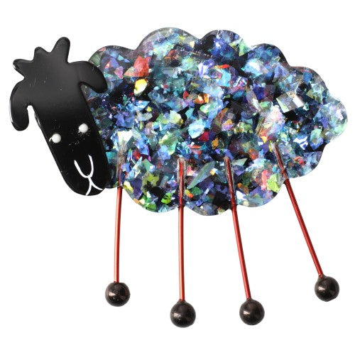 Bright Blue Sheep Brooch GM