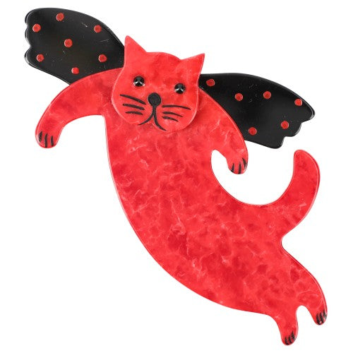  Red and Black Angelo Cat Brooch Éditeur de texte enrichi