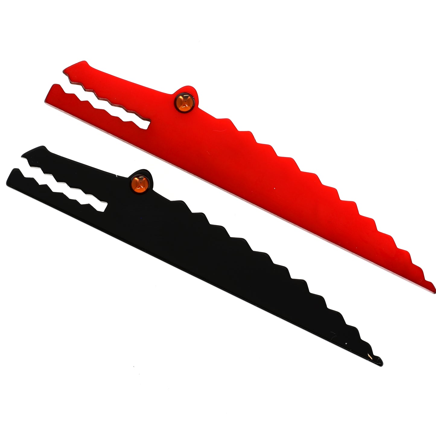 Black and Red Long Crocodiles Brooches 