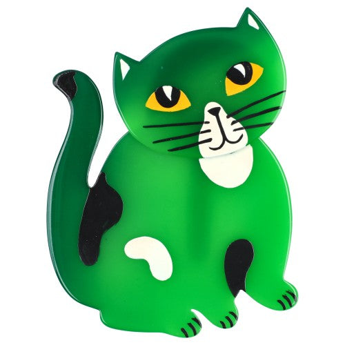 Mint Green Gandou Cat Brooch (large size) 