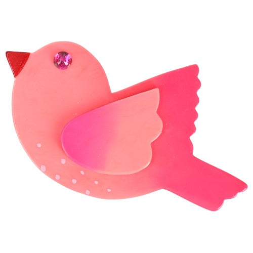 Candy Pink Paloma Brooch (M)