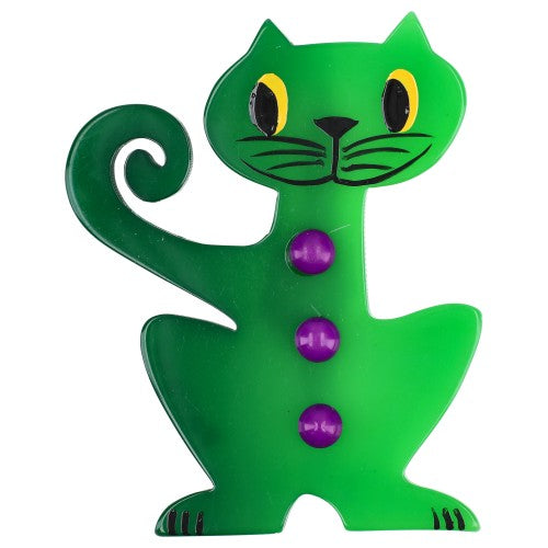 Mint and Purple Aldo Cat Brooch