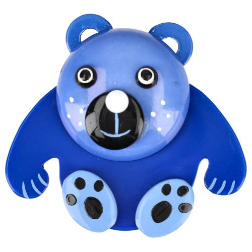 Light and Cobalt Blue Baloo Teddy Bear Brooch 