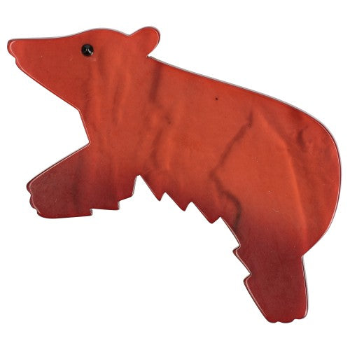 Ginger Canada Bear Brooch (Large size)