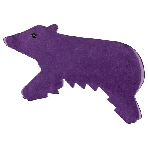 Purple Canada Bear Brooch (Large size)