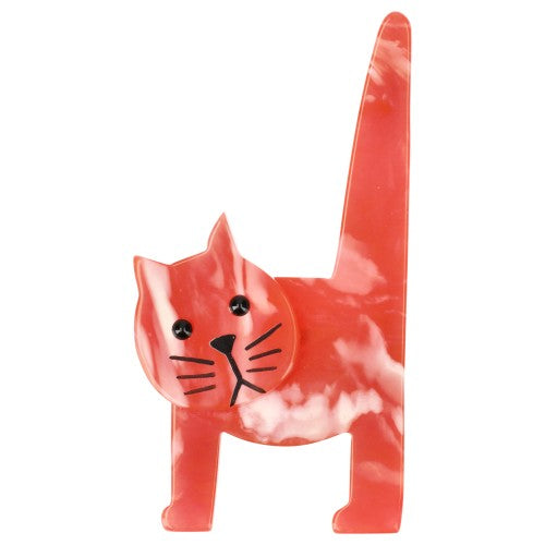  Pink and White Chair Cat Brooch