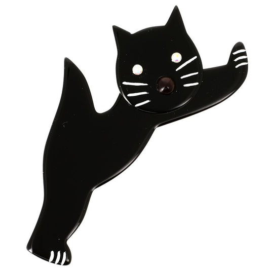 Black Youpi Cat Brooch