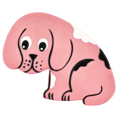 Light Pink Round Dog Brooch (face) 