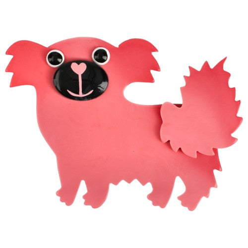 Candy Pink Suki Shih Tzu Dog Brooch