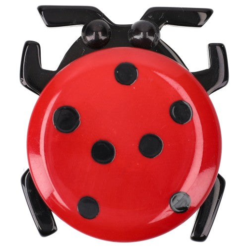 Red Round Ladybug Brooch 