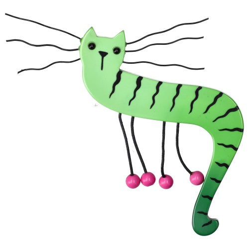 Pistachio Green Dodelino Cat Brooch