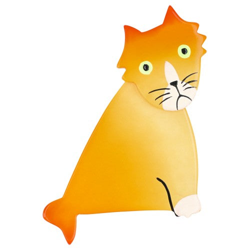 Yellow Filou Cat Brooch