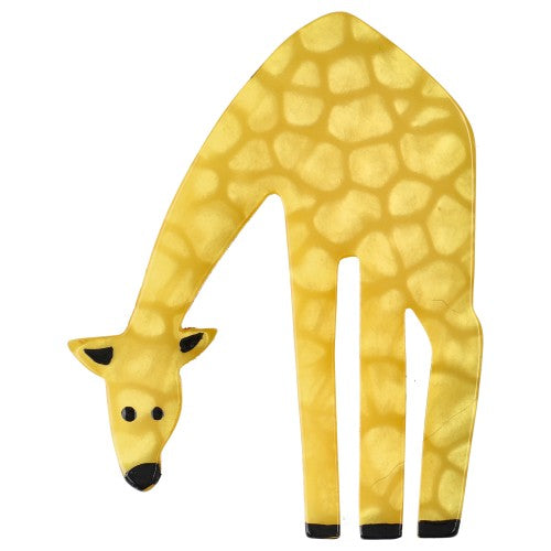 Giraffe Sheep Brooch&nbsp; is an antic stylish brooch. This one is redone&nbsp; and made in a very rare material that looks like crocodile skin.