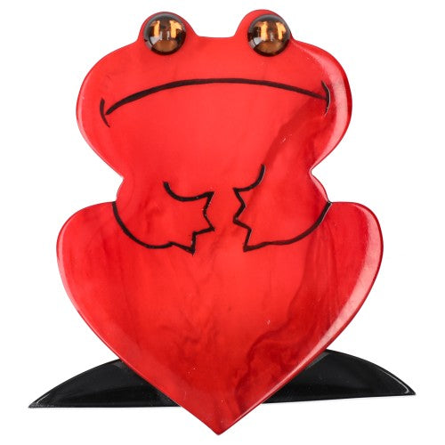 Red Tree Frog Brooch 