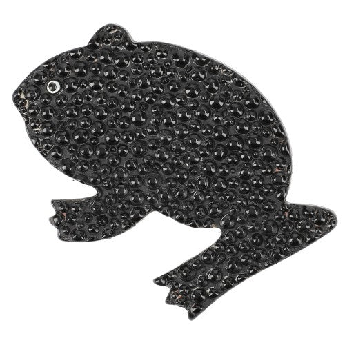 Relief Black Frog Brooch 