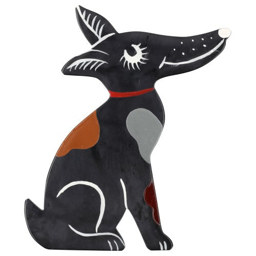 Black, Grey and Ginger and Ginger Jack Russel Dog Brooch