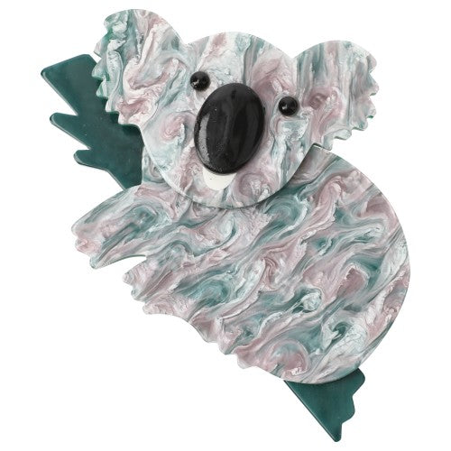 Boreal Green Koala Brooch