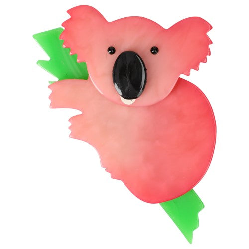 Pink Koala Brooch