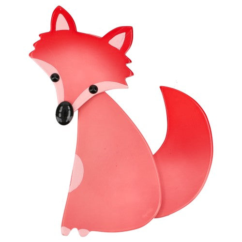 Candy Pink Ladyfox Fox Brooch (small size)