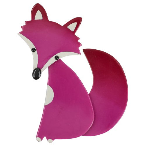 Cyclamen Ladyfox Fox Brooch