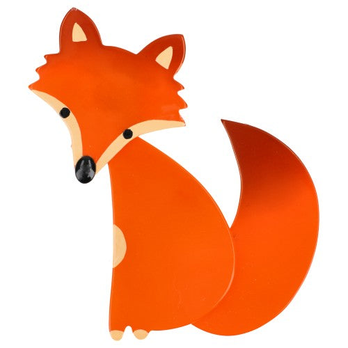 Pumpkin Orange Ladyfox Fox Brooch