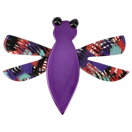 Purple Dragonfly Brooch