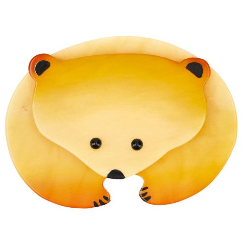 Light Yellow Polar Bear Brooch