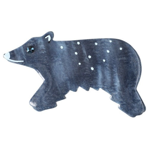 Denim Blue Canada Bear Brooch (Mini Brooch) 