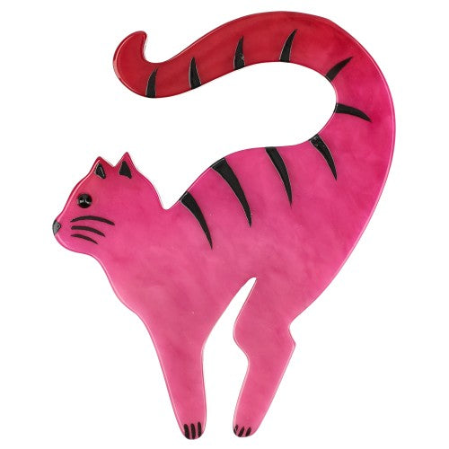 Fuchsia PinkCello Cat Brooch