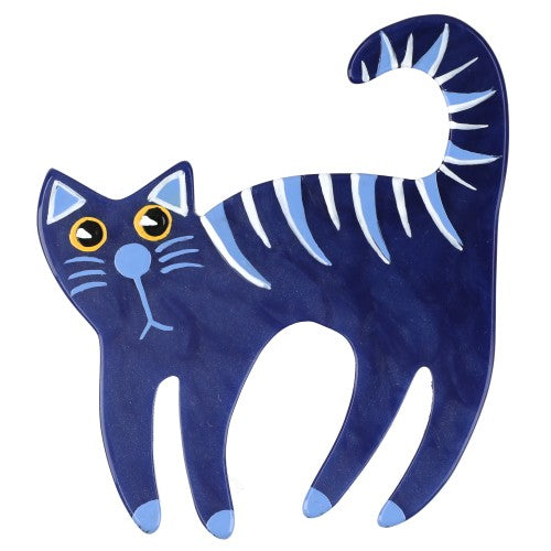 Night Blue Wilson Cat Brooch