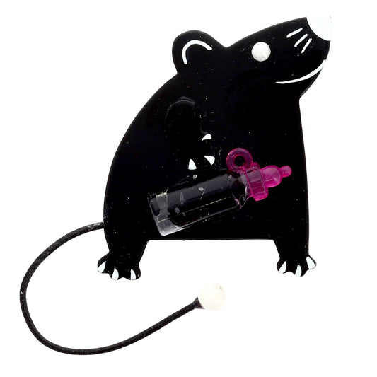 Black Bibberbabymouse Mouse Brooch