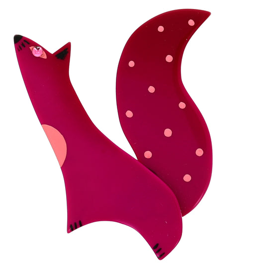 Cyclamen Cassegrain Squirrel Brooch